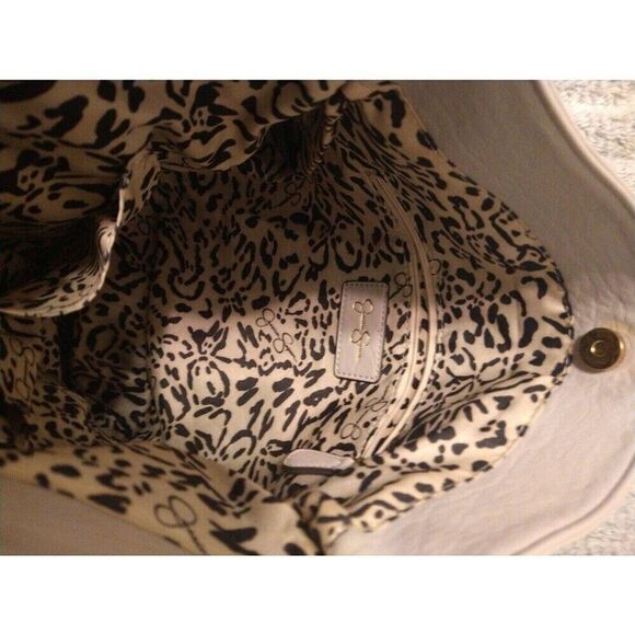 Jessica Simpson Hobo Bag Gray Boho Hippie Classic - Picture 8 of 8